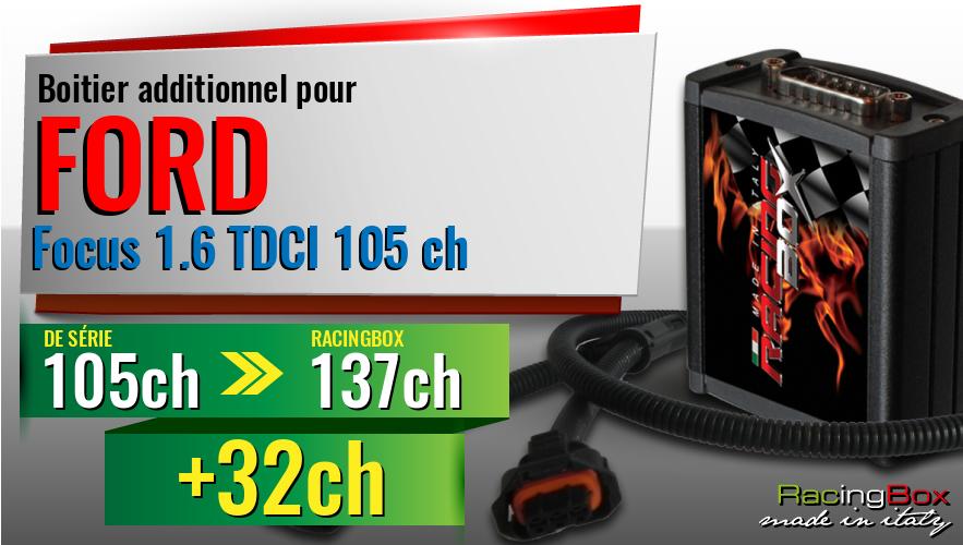 Boitier additionnel Ford Focus 1.6 TDCI 105 ch augmentation de puissance