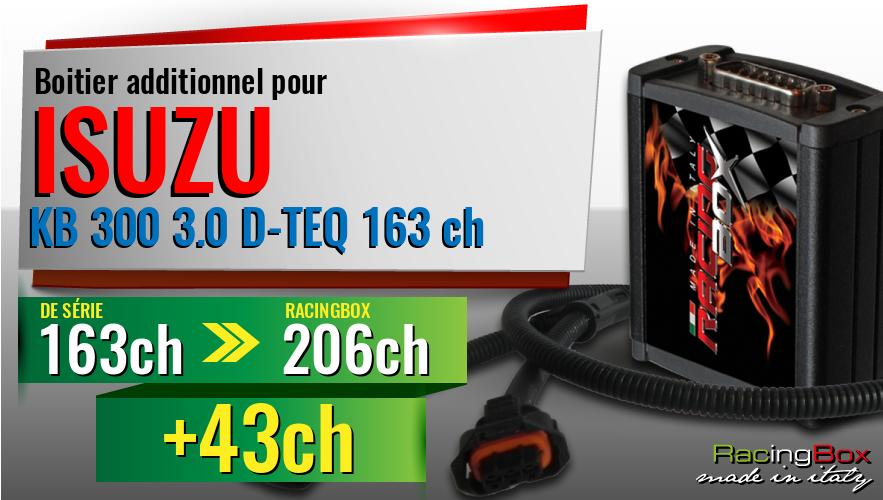 Boitier additionnel Isuzu KB 300 3.0 D-TEQ 163 ch augmentation de puissance