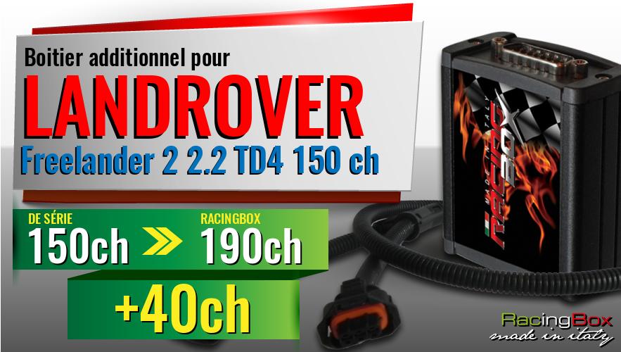 Boitier additionnel Landrover Freelander 2 2.2 TD4 150 ch augmentation de puissance