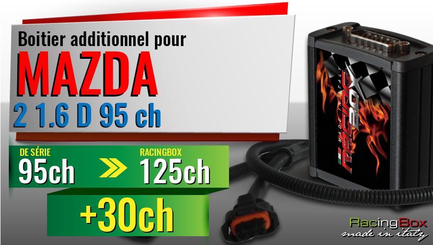 Boitier additionnel Mazda 2 1.6 D 95 ch augmentation de puissance