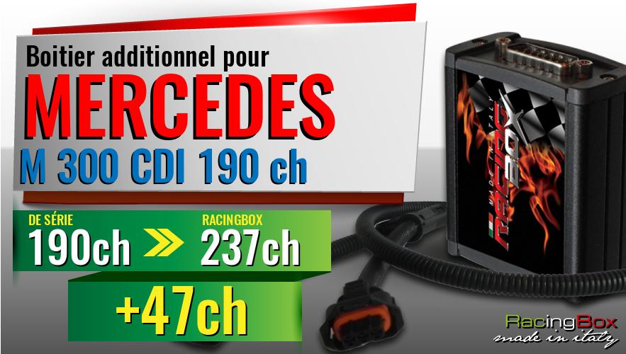 Boitier additionnel Mercedes M 300 CDI 190 ch augmentation de puissance