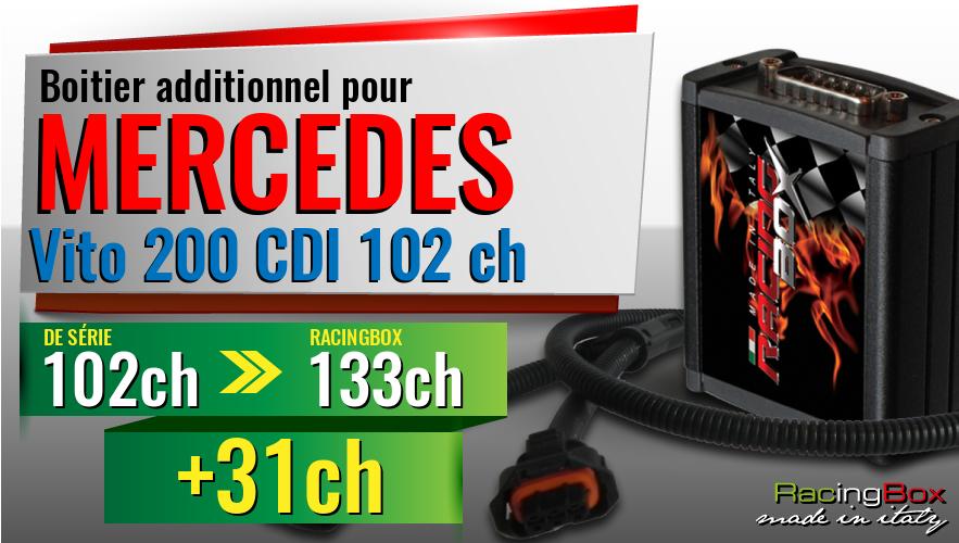 Boitier additionnel Mercedes Vito 200 CDI 102 ch augmentation de puissance