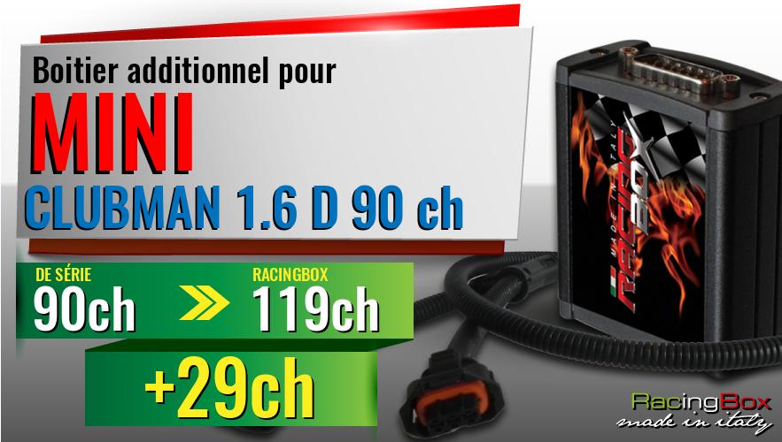 Boitier additionnel Mini CLUBMAN 1.6 D 90 ch augmentation de puissance