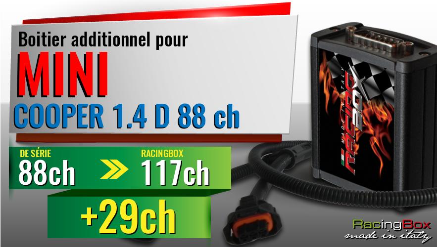 Boitier additionnel Mini COOPER 1.4 D 88 ch augmentation de puissance