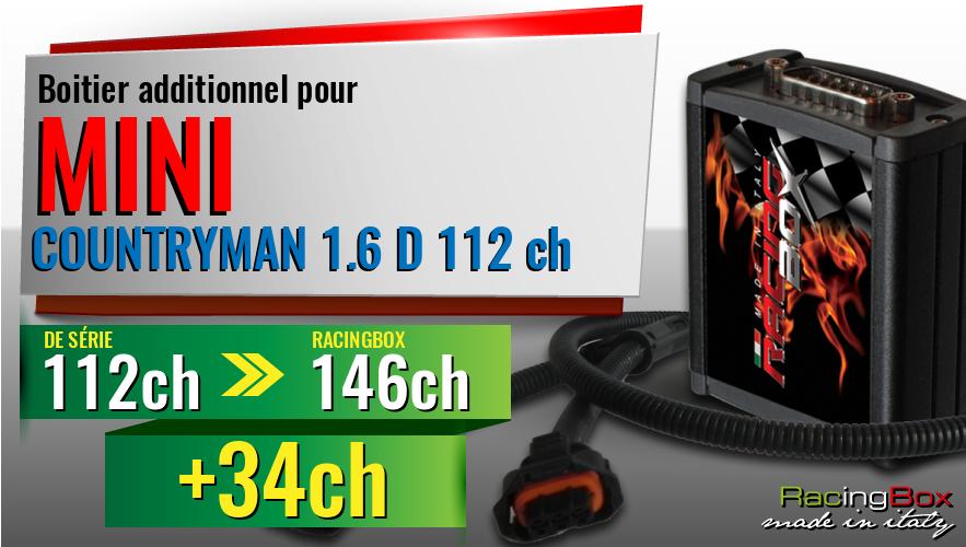 Boitier additionnel Mini COUNTRYMAN 1.6 D 112 ch augmentation de puissance