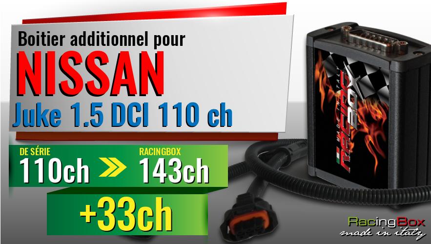 Boitier additionnel Nissan Juke 1.5 DCI 110 ch augmentation de puissance