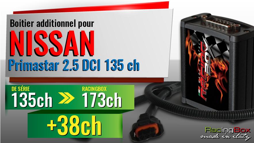 Boitier additionnel Nissan Primastar 2.5 DCI 135 ch augmentation de puissance