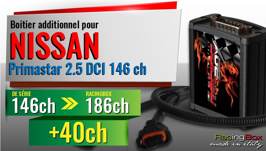 Boitier additionnel Nissan Primastar 2.5 DCI 146 ch augmentation de puissance