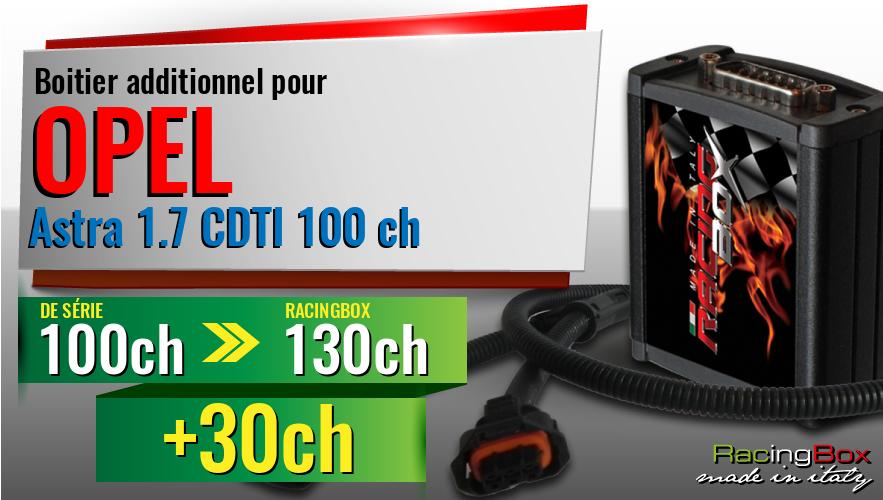 Boitier additionnel Opel Astra 1.7 CDTI 100 ch augmentation de puissance