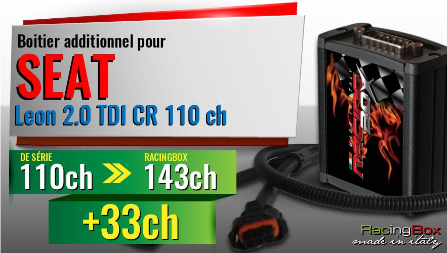 Boitier additionnel Seat Leon 2.0 TDI CR 110 ch augmentation de puissance