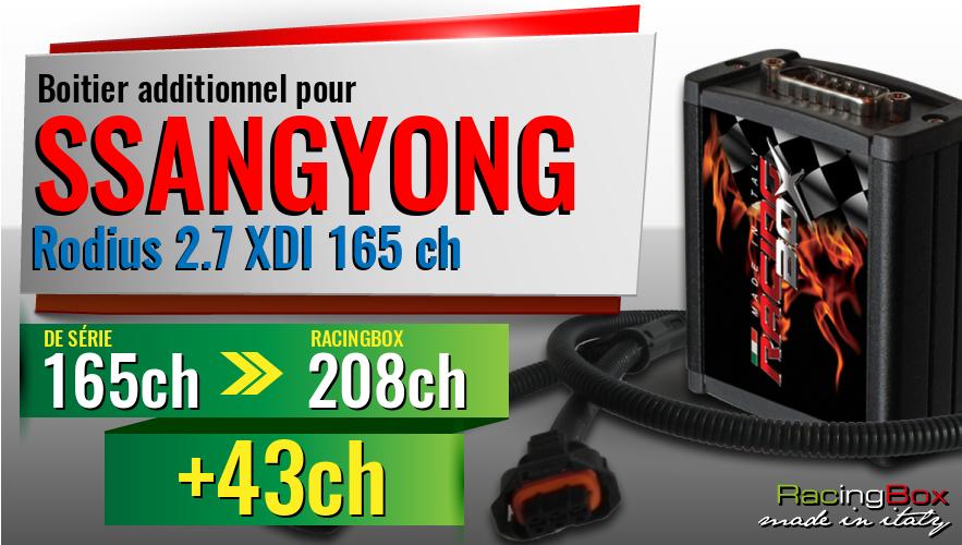 Boitier additionnel Ssangyong Rodius 2.7 XDI 165 ch augmentation de puissance