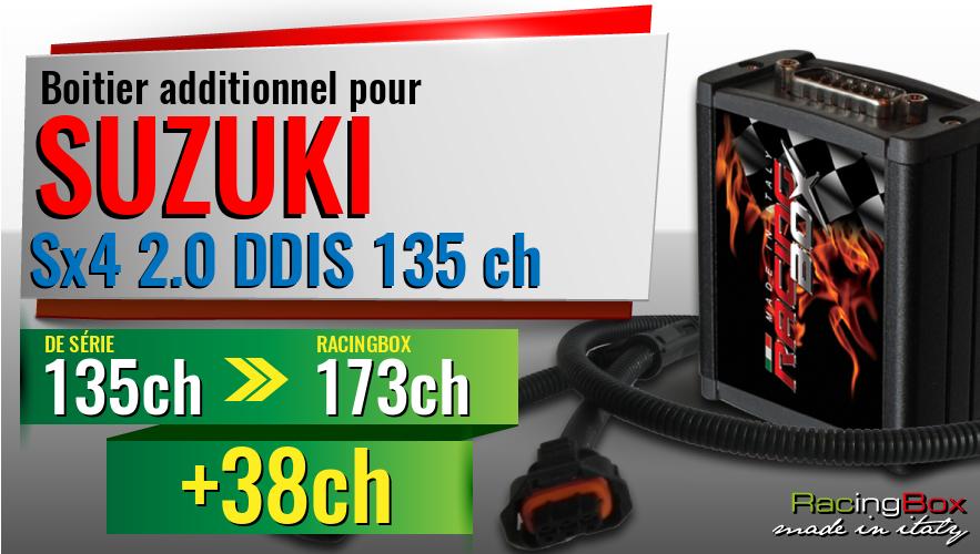 Boitier additionnel Suzuki Sx4 2.0 DDIS 135 ch augmentation de puissance