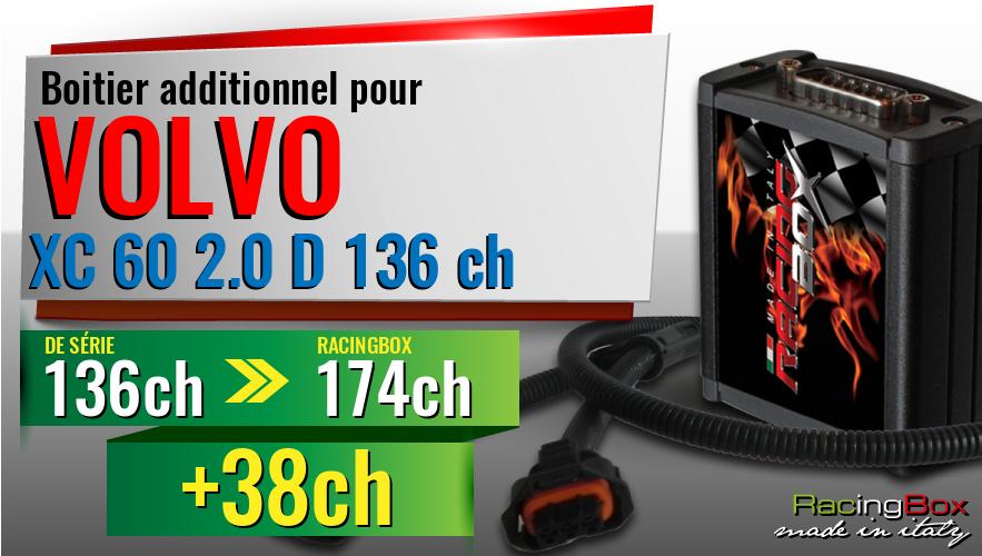 Boitier additionnel Volvo XC 60 2.0 D 136 ch augmentation de puissance