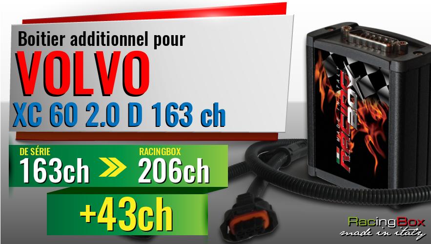 Boitier additionnel Volvo XC 60 2.0 D 163 ch augmentation de puissance
