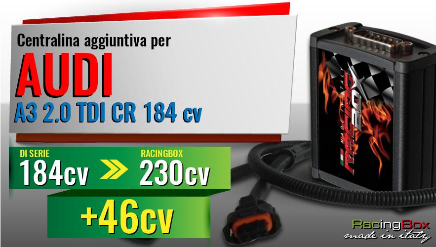 Centralina aggiuntiva Audi A3 2.0 TDI CR 184 cv incremento di potenza