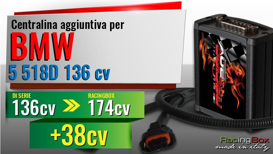 Centralina aggiuntiva Bmw 5 518D 136 cv incremento di potenza