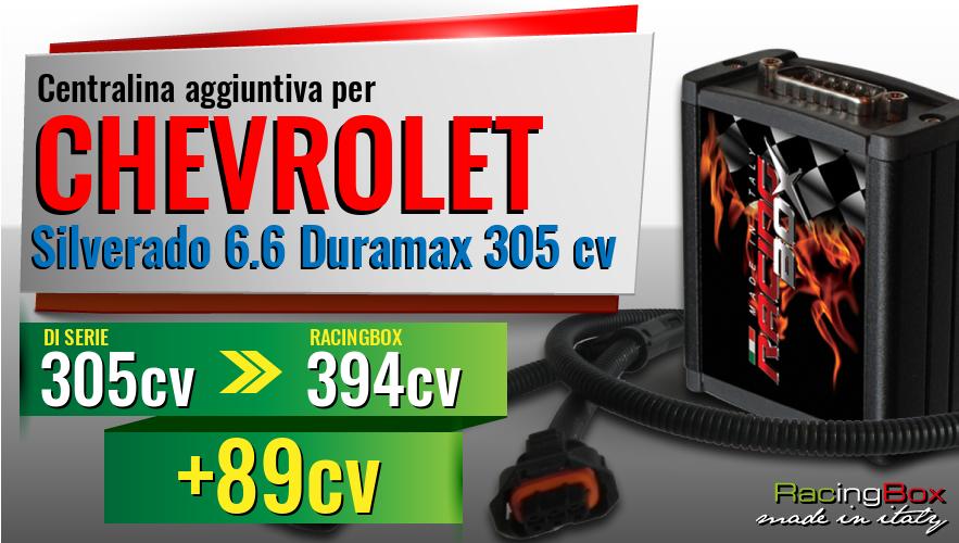Centralina aggiuntiva Chevrolet Silverado 6.6 Duramax 305 cv incremento di potenza