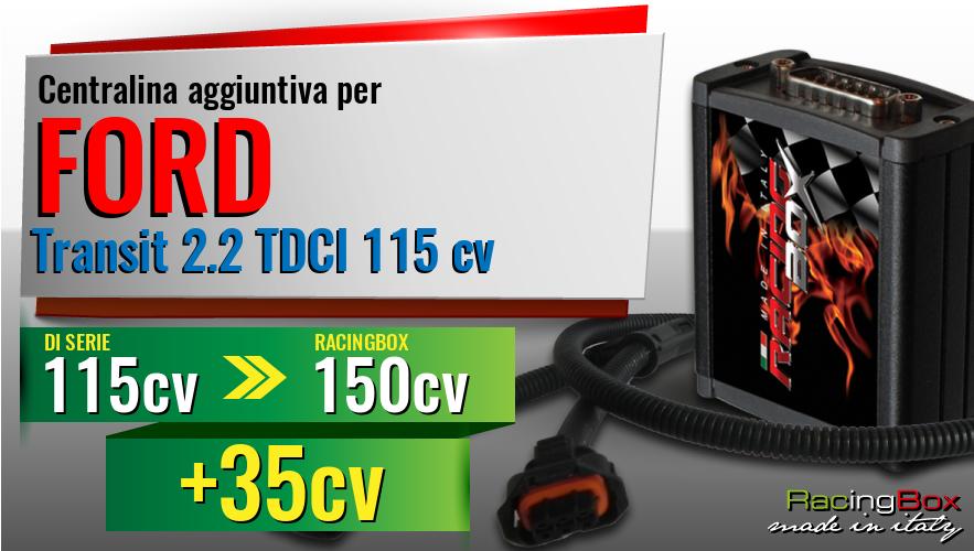 Centralina aggiuntiva Ford Transit 2.2 TDCI 115 cv incremento di potenza