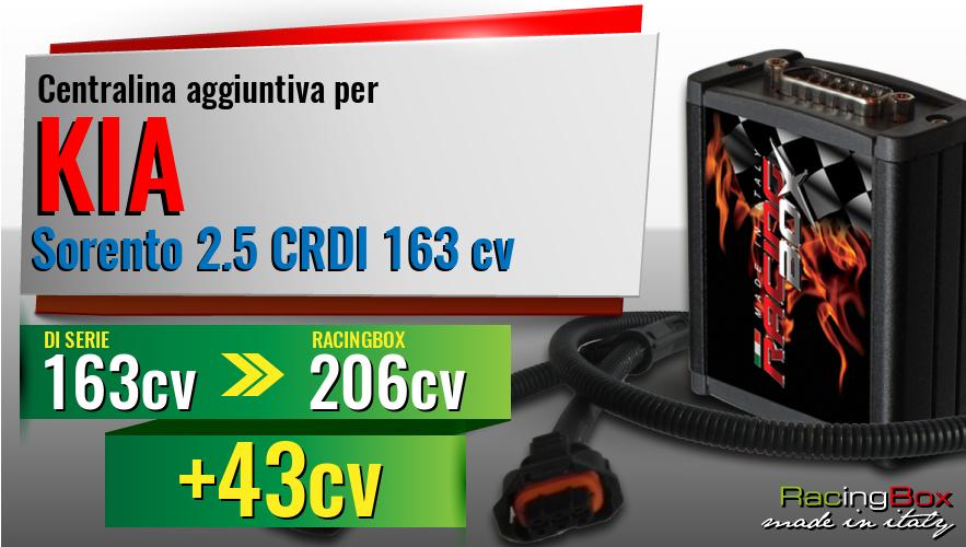 Centralina aggiuntiva Kia Sorento 2.5 CRDI 163 cv incremento di potenza