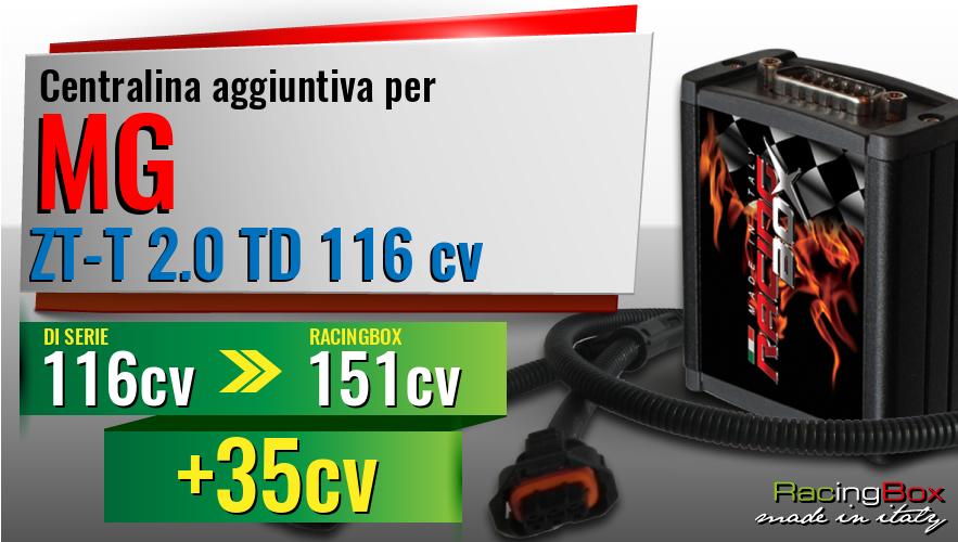 Centralina aggiuntiva Mg ZT-T 2.0 TD 116 cv incremento di potenza