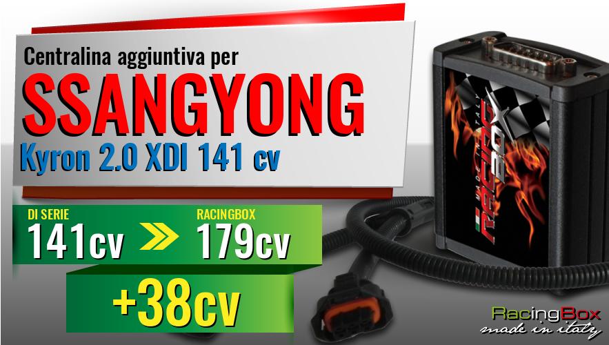 Centralina aggiuntiva Ssangyong Kyron 2.0 XDI 141 cv incremento di potenza