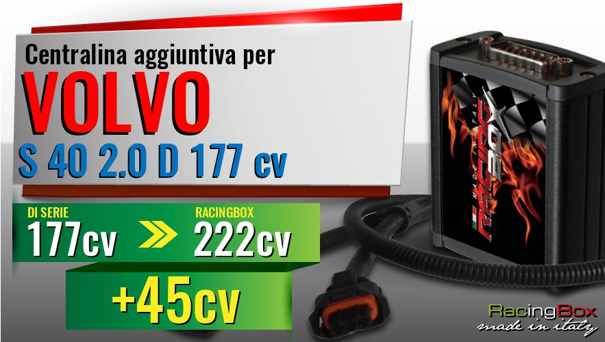 Centralina aggiuntiva Volvo S 40 2.0 D 177 cv incremento di potenza