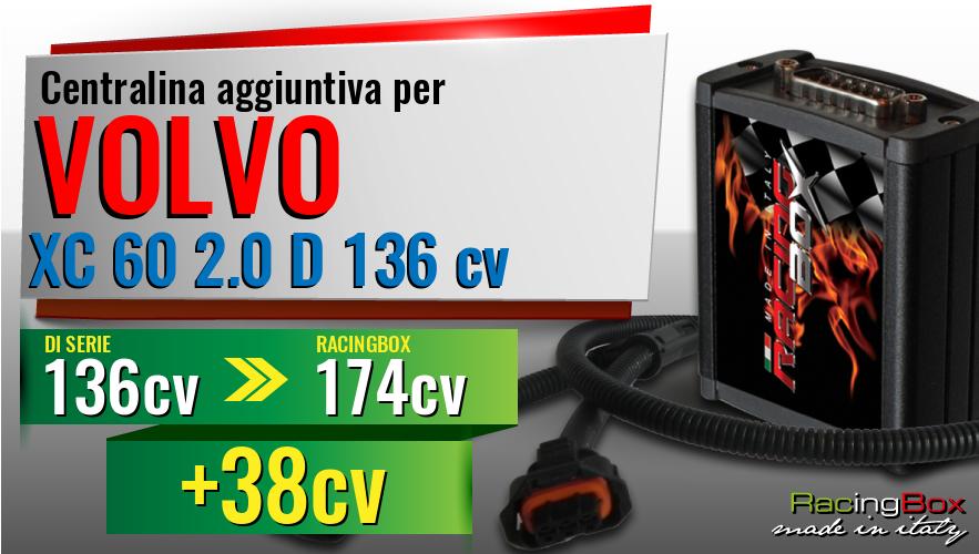 Centralina aggiuntiva Volvo XC 60 2.0 D 136 cv incremento di potenza