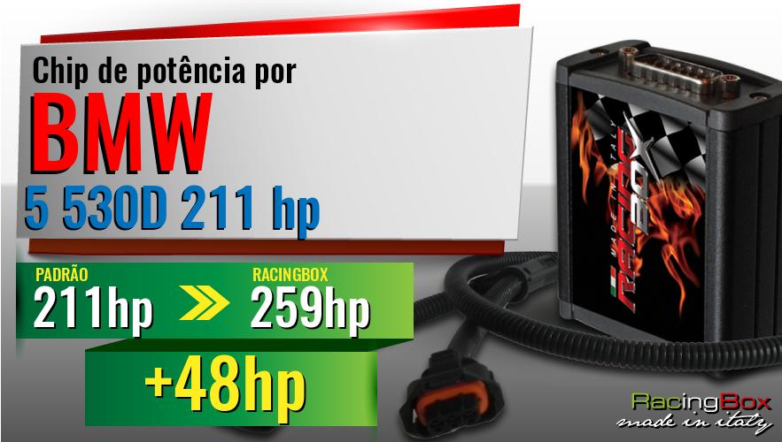 Chip de potência Bmw 5 530D 211 hp aumento de pot&ecirc;ncia