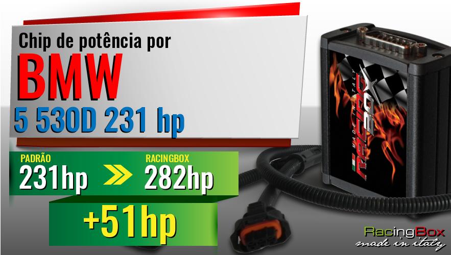 Chip de potência Bmw 5 530D 231 hp aumento de pot&ecirc;ncia