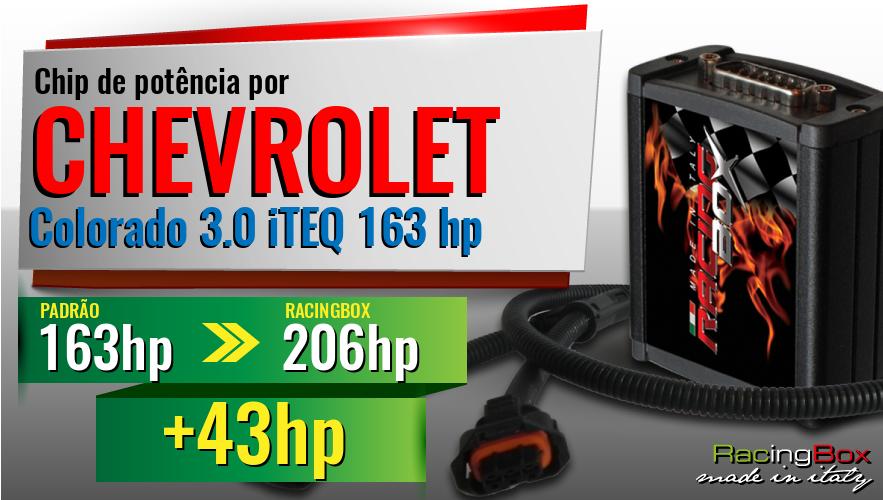 Chip de potência Chevrolet Colorado 3.0 iTEQ 163 hp aumento de pot&ecirc;ncia