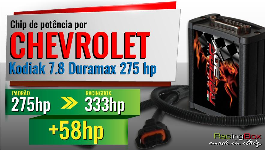 Chip de potência Chevrolet Kodiak 7.8 Duramax 275 hp aumento de potência