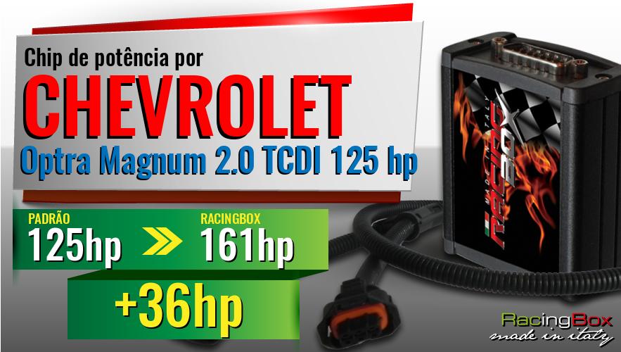 Chip de potência Chevrolet Optra Magnum 2.0 TCDI 125 hp aumento de pot&ecirc;ncia