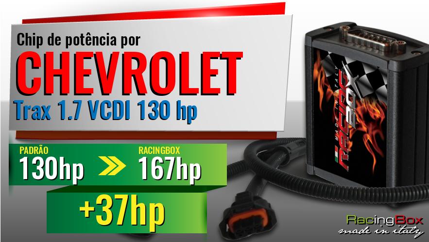 Chip de potência Chevrolet Trax 1.7 VCDI 130 hp aumento de pot&ecirc;ncia