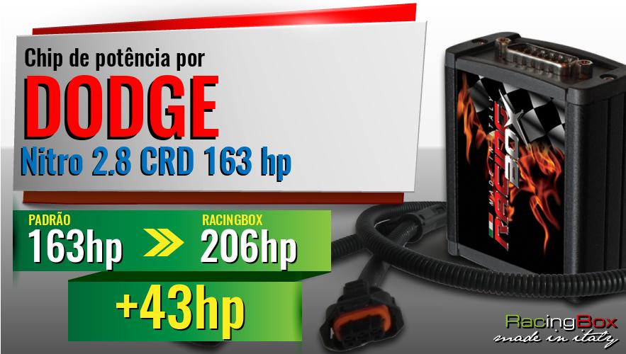 Chip de potência Dodge Nitro 2.8 CRD 163 hp aumento de pot&ecirc;ncia
