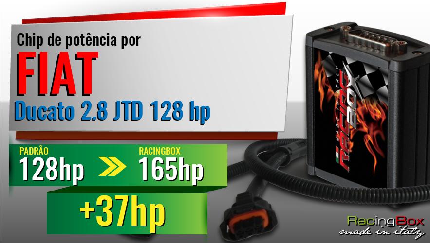 Chip de potência Fiat Ducato 2.8 JTD 128 hp aumento de potência