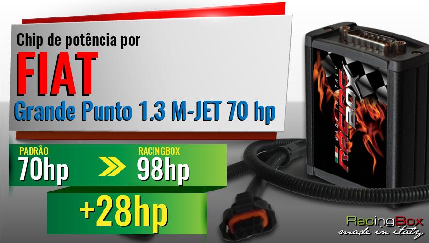 Chip de potência Fiat Grande Punto 1.3 M-JET 70 hp aumento de potência