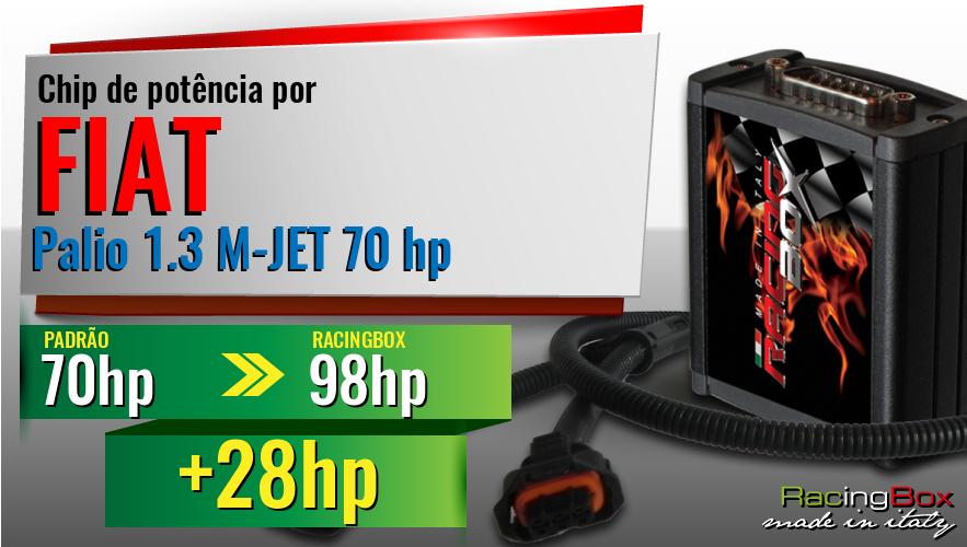 Chip de potência Fiat Palio 1.3 M-JET 70 hp aumento de potência