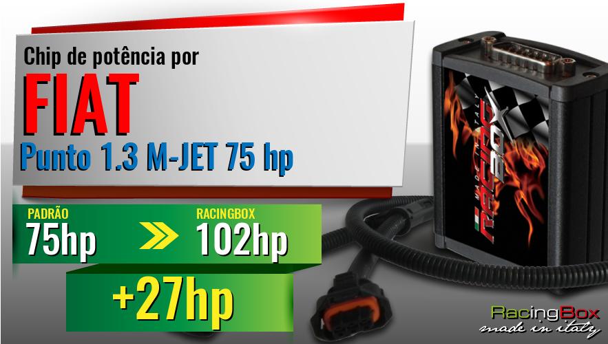 Chip de potência Fiat Punto 1.3 M-JET 75 hp aumento de pot&ecirc;ncia