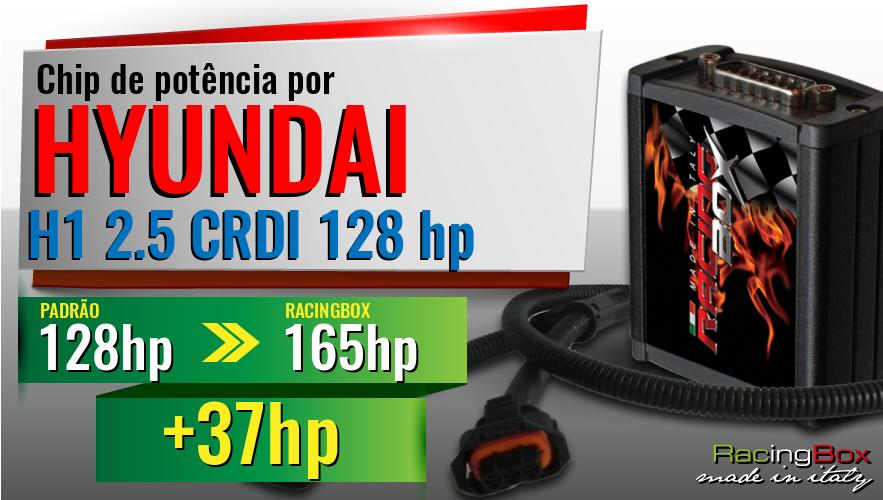 Chip de potência Hyundai H1 2.5 CRDI 128 hp aumento de pot&ecirc;ncia