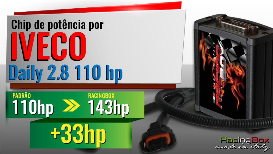 Chip de potência Iveco Daily 2.8 110 hp aumento de potência