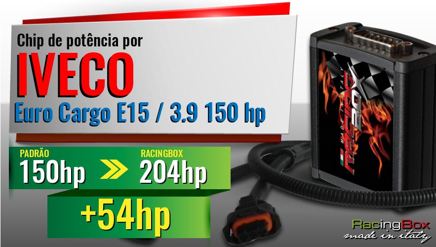 Chip de potência Iveco Euro Cargo E15 / 3.9 150 hp aumento de potência