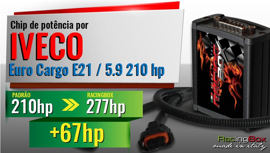 Chip de potência Iveco Euro Cargo E21 / 5.9 210 hp aumento de pot&ecirc;ncia