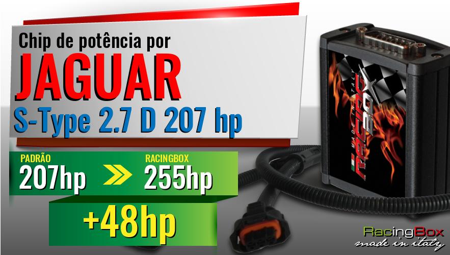 Chip de potência Jaguar S-Type 2.7 D 207 hp aumento de potência