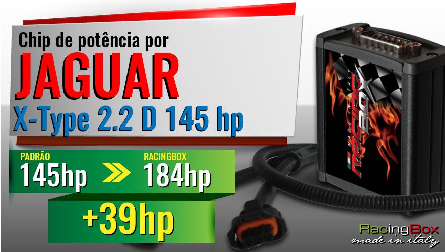 Chip de potência Jaguar X-Type 2.2 D 145 hp aumento de pot&ecirc;ncia