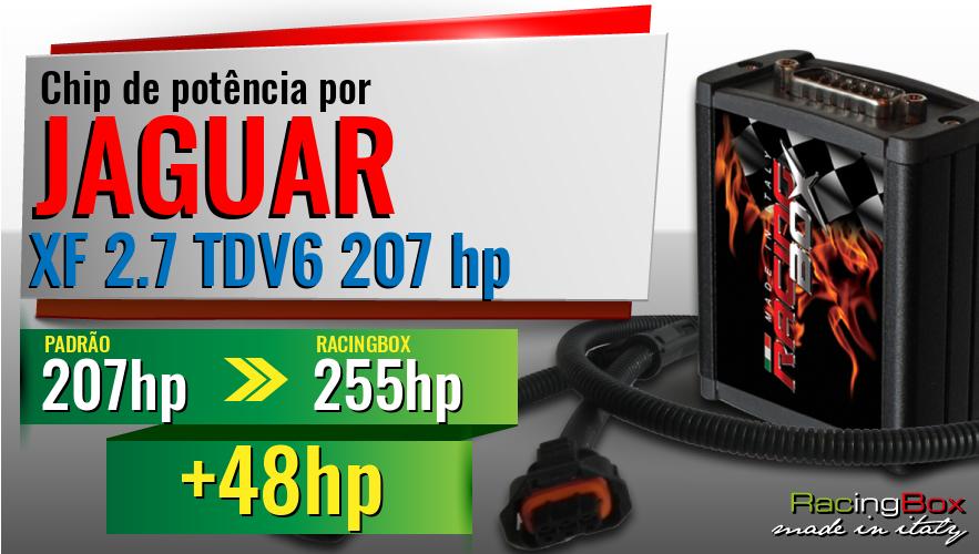 Chip de potência Jaguar XF 2.7 TDV6 207 hp aumento de potência