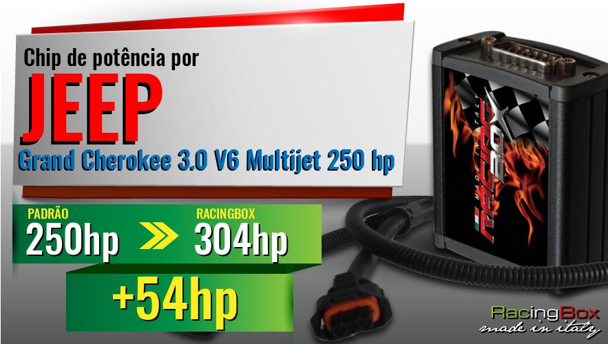Chip de potência Jeep Grand Cherokee 3.0 V6 Multijet 250 hp aumento de potência