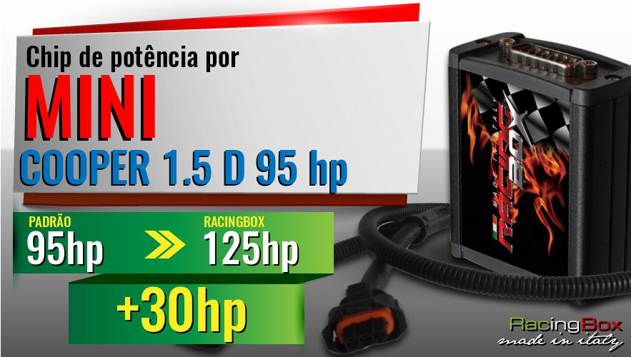 Chip de potência Mini COOPER 1.5 D 95 hp aumento de pot&ecirc;ncia
