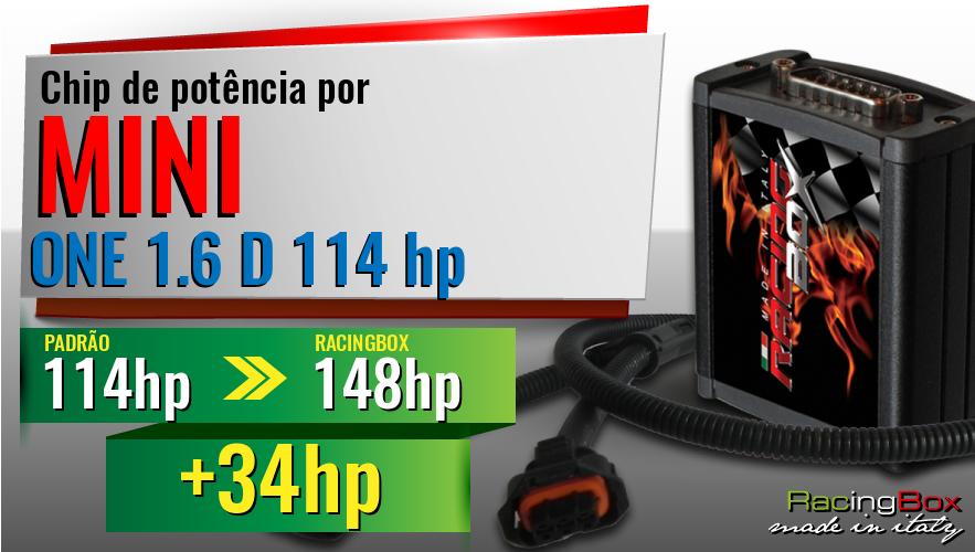 Chip de potência Mini ONE 1.6 D 114 hp aumento de potência