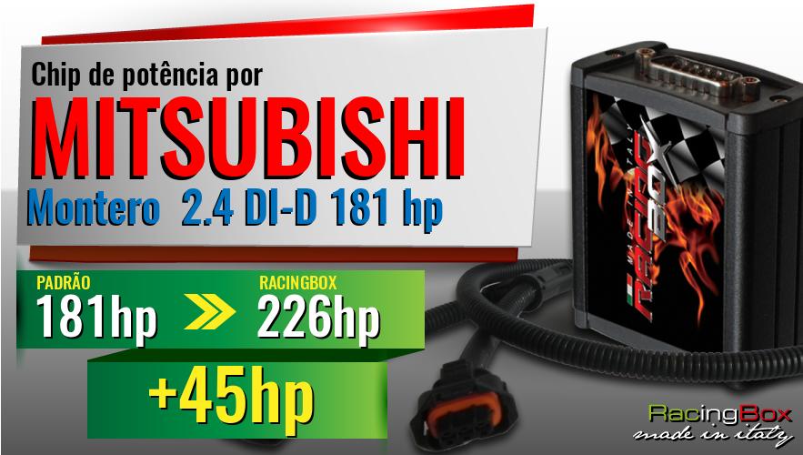 Chip de potência Mitsubishi Montero 2.4 DI-D 181 hp aumento de potência