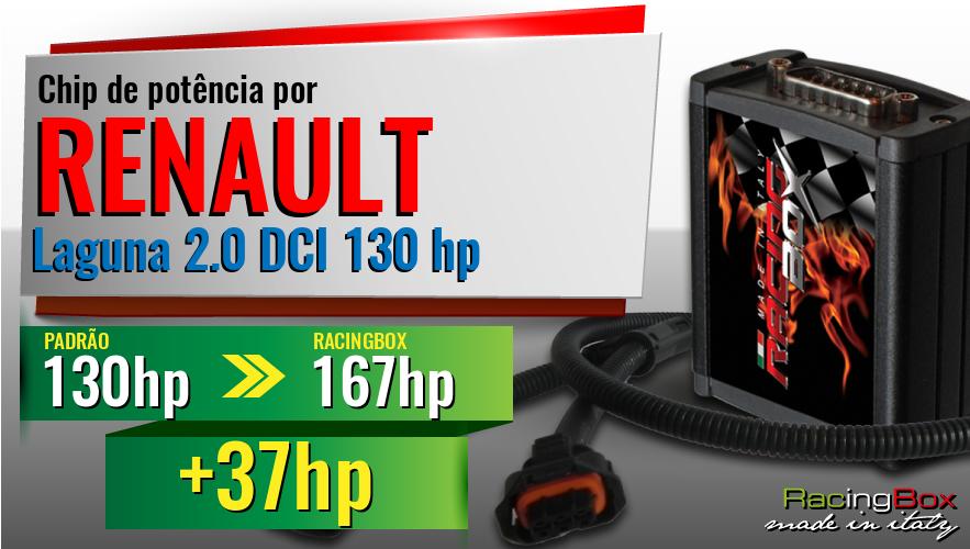 Chip de potência Renault Laguna 2.0 DCI 130 hp aumento de potência